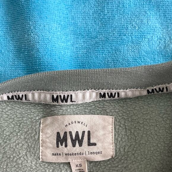 Madewell MWL Lounge Lightweight Sweatshirt Mint Size XS - Picture 3 of 10